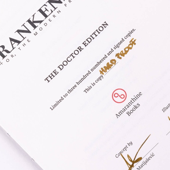 FRANKENSTEIN THE DOCTOR EDITION: Mary Shelley Amaranthine Books Limited Edition - Picture 14 of 16